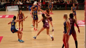 Imogen Allison during Team Bath victory over Hertfordshire Mavericks in the netball Superleague