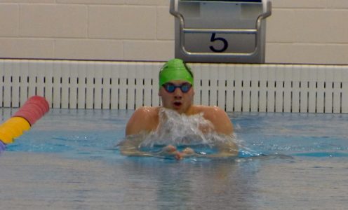 James Guy swimming in the London 2012 Legacy Pool, January 2017