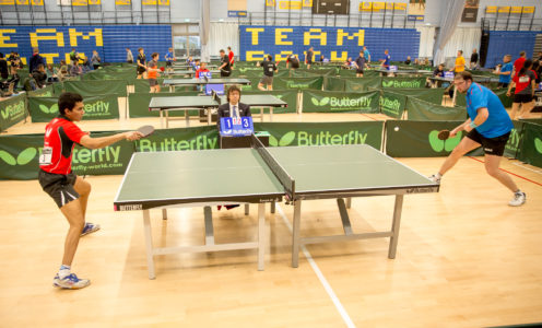 The University of Bath hosted the Table Tennis England Grand Prix series in February 2017. MUST CREDIT: Alan Man. NOT TO BE USED FOR ANY MARKETING PURPOSES