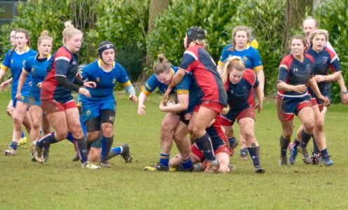 BUCS Western Conference Cup finals, March 2017. University of Bath beat Marjons in the women's rugby cup final