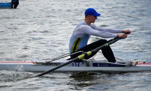 Frazier Christie in training with the GB Rowing Team Start programme