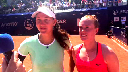 Anna Smith and Nicole Melichar won their first WTA women's doubles tour title together in Nurenberg in May 2017