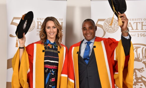 29305 Honorary Degree Jason Gardener MBE and Amy Williams MBE 23 June 2017. Amy Williams and Jason Gardener are awarded the degree of Doctor of Laws, honoris causa. Orator is Stepehn Baddeley of the STV and Prof Simone Fullagar for Amy and Jason respectively. Client: Gail Gillespie - Corp Comms Events