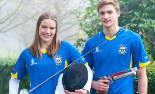 Pentathlon GB athletes Sarah Collin and Bradley Sutton are among the Sports Scholars for 2016-17