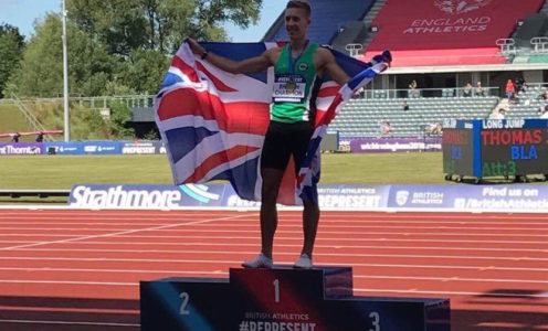David King won the 110m hurdles title at the 2017 British Athletics Team Trials