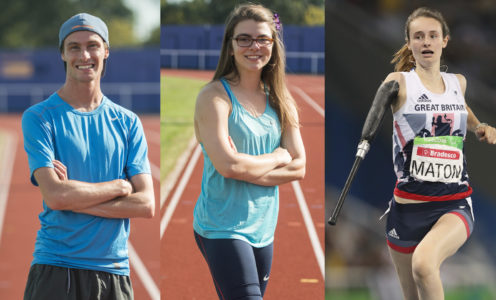 Paul Blake, Sophie Kamlish and Polly Maton are all competing at the London 2017 World Para-Athletics Championships