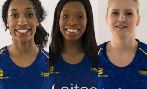 Layla Guscoth, Eboni Beckford-Chambers and Chelsea Lewis have re-signed for Team Bath Netball for 2018