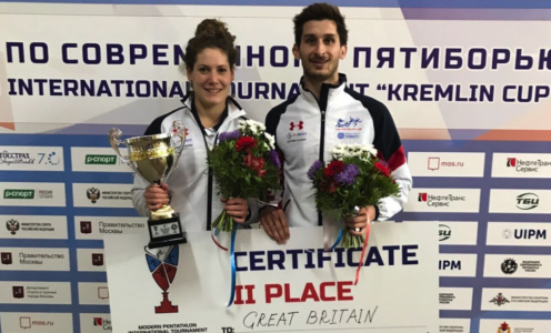 Kate French and Jamie Cooke won silver at the 2017 Kremlin Cup in Moscow