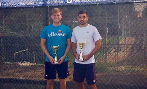 Luke Johnson and Richard Gabb won the men's doubles title at an Israel F13 Futures event in October 2017