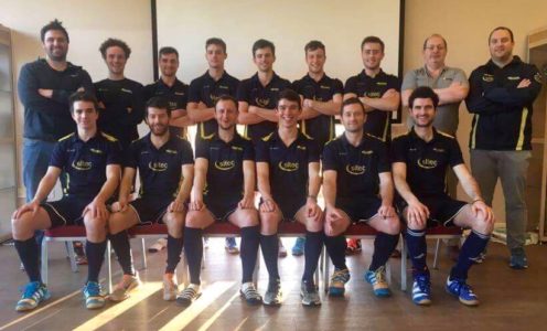 The Team Bath Buccaneers men's squad that reached the National Finals of the Jaffa Super 6s for the first time in January 2018