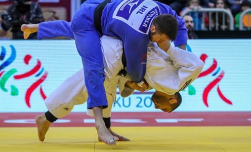 Ben Fletcher won a silver medal at the Dusseldorf Grand Slam in February 2018