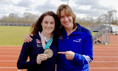 PyeongChang 2018 Winter Olympic Games bronze-medallist Laura Deas with Dame Katherine Grainger