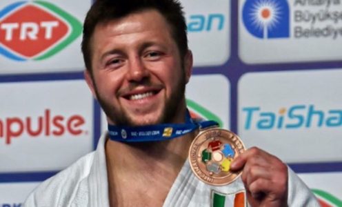 Ben Fletcher won -100kg judo bronze at the Antalya Grand Prix in April 2018