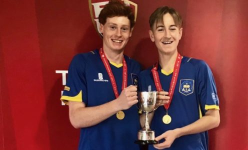 Ben Jones and Tiarnan Brady won the men's doubles title at the 2018 BUCS Individual Tennis Championships