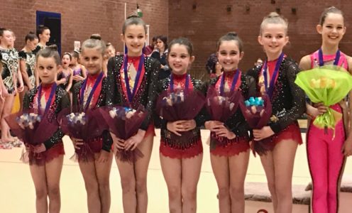 City of Bath Rhythmic Gymnastics Club at the Rose Cup, May 2018