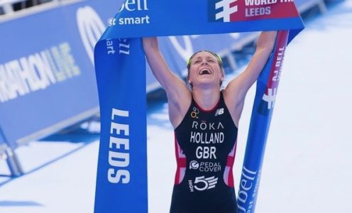 Victory is sweet. Credit: British Triathlon/ David Pearce