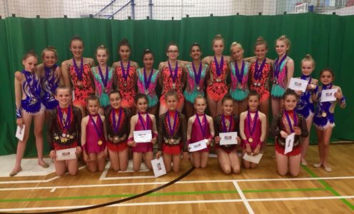 Team Bath Rhythmic Gymnastics at the 2018 i-star Academy Butterfly Cup