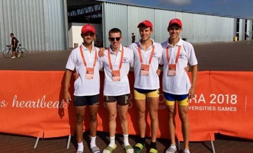 The University of Bath lightweight men's quad are representing Great Britain at the 2018 European Universities Games in rowing