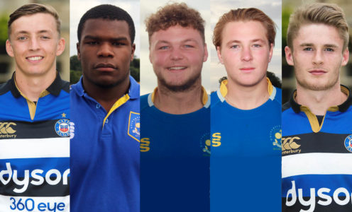 Darren Atkins, Levi Davis, Jack Davies, Tom Doughty and Will Partington have been named in the Bath Rugby squad for the 2018 Premiership Rugby 7s