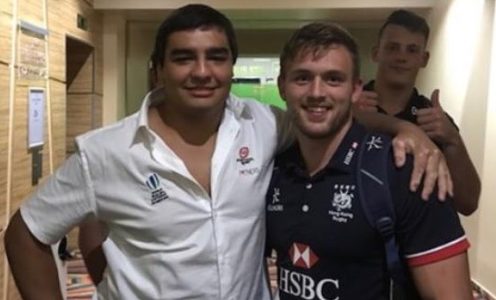 David da Costa and Alex Nisbet at the 2018 World Rugby U20 Trophy in Romania