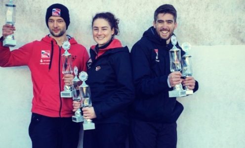 Marcus Wyatt, Laura Deas and Craig Thompson all won medals on the Intercontinental Cup circuit for British Skeleton in November 2018