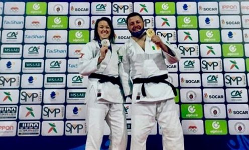 Megan and Ben Fletcher won silver and gold respectively at the Marrakech Judo Grand Prix in March 2019