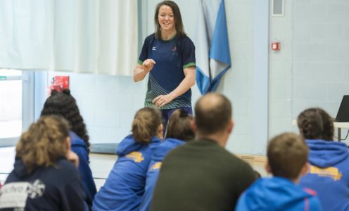 Megan Fletcher with the Team Bath Futures Athlete Development Programme