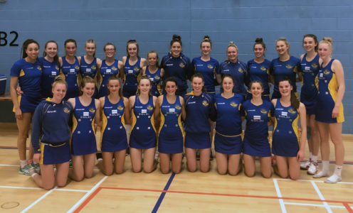 The Team Bath Netball U19 and U17 squads for the 2019 NPL Tournament in Nottingham