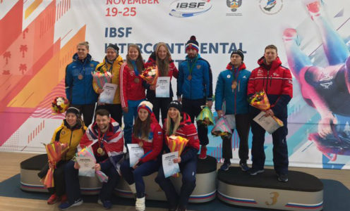 British Skeleton athletes were among the medallists at the Intercontinental Cup opener in Sochi in November 2019