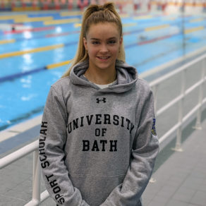 Artistic swimmer Kate Shortman is supported by a Bill Whiteley Sporting Scholarship as she studies at the University of Bath