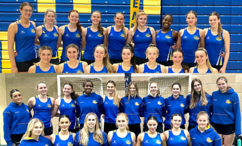 A picture of Team Bath Netball's U21 and U19 squads