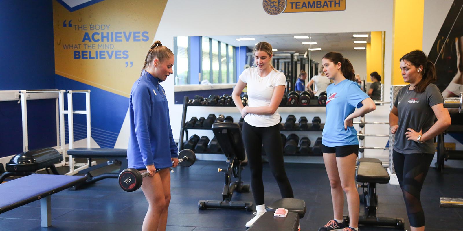 A Womxn gym session for women at Team Bath Gym.