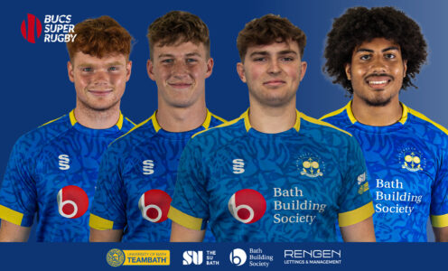 Rory Crum, Iwan Coyle, Jack Bennett and Neo Ivanovic-Brown scored tries for the University of Bath men's 1st XV in their BUCS Super Rugby defeat to Hartpury in February 2024