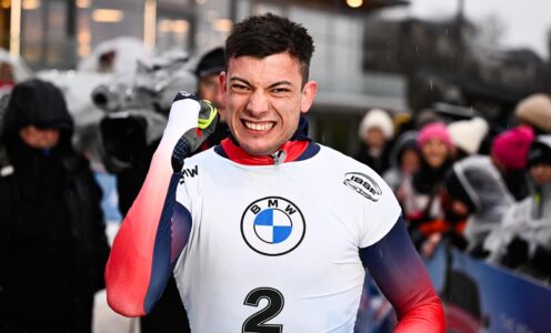 British Skeleton's Matt Weston won men's silver at the 2024 IBSF World Championships in Winterberg, Germany. PICTURE CREDIT: IBSF