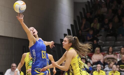 Manchester Thunder vs Team Bath during the Netball Super League Round 7 fixture on the 30th March 2024 at the Belle Vue Arena in Manchester, England.