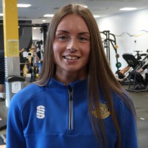 A picture of personal trainer Jess Winfield in the Team Bath Gym 