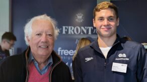 Bill Whiteley and Matthew Ward smiling at the camera.