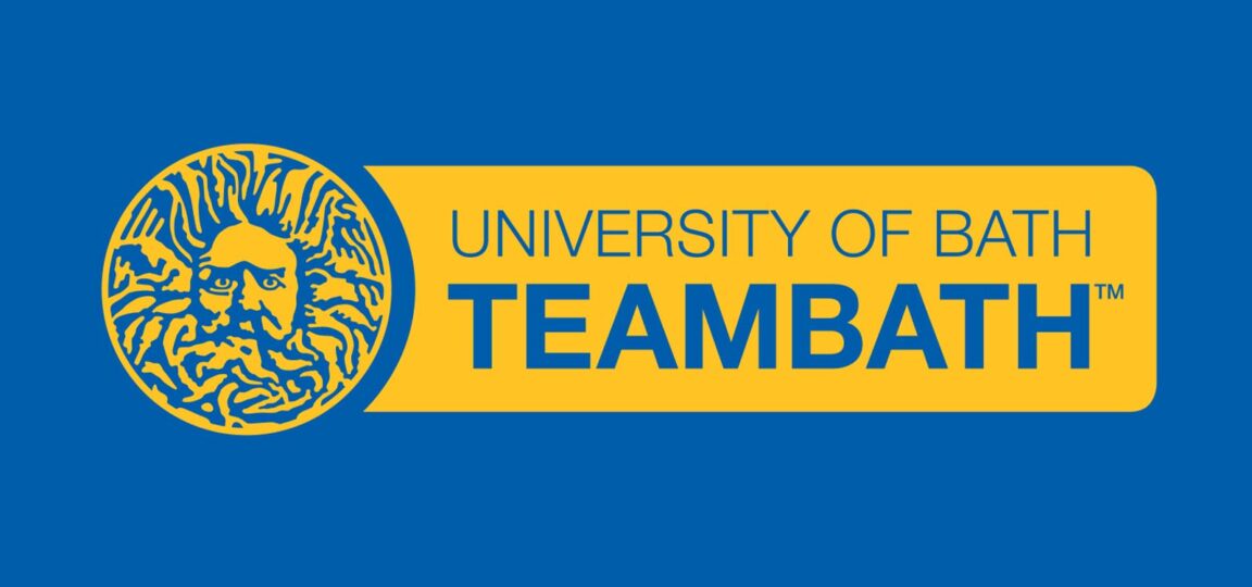 The Team Bath logo on a plain blue background